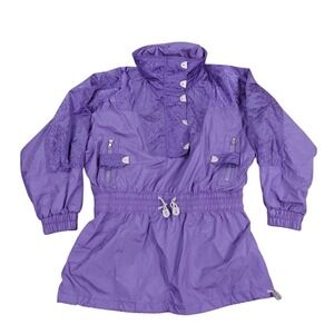 VTG Snuggler Stefan Kaelin Ski Jacket Womens 10 Purple Style 4341 Sandy 80s‎